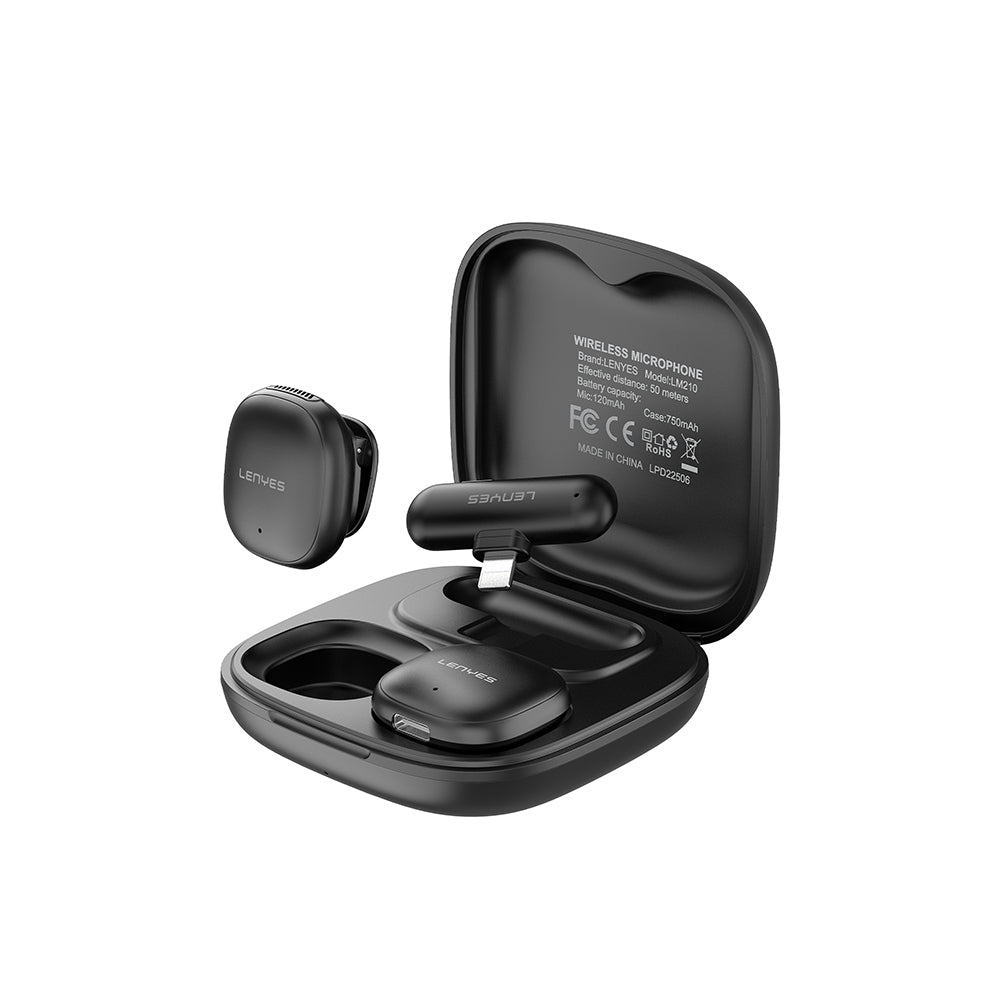 Lenyes LM210 Lightning Portlu Yapay Zeka Gürültü Önleyici Özellikli Kablosuz Yaka Mikrofonu Lenyes LM210 Lightning Portlu Yapay Zeka Gürültü Önleyici Özellikli Kablosuz Yaka Mikrofonu